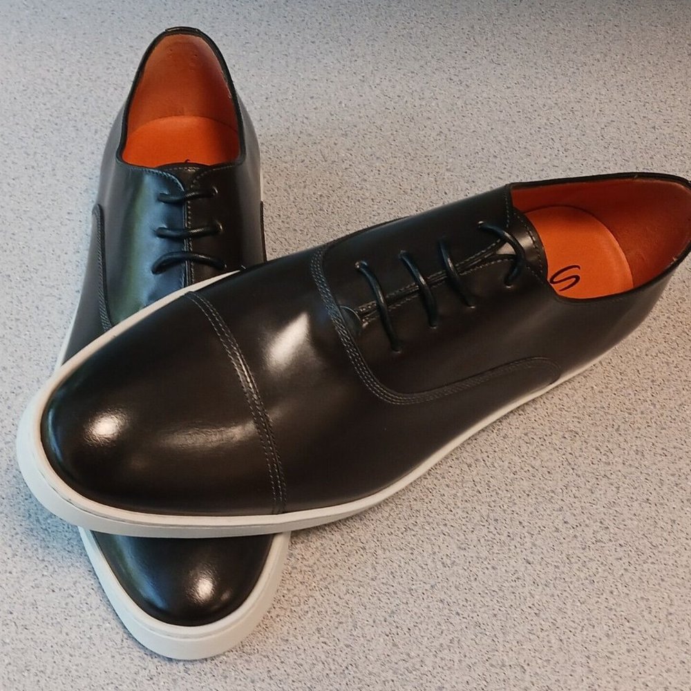 NIB SANTONI SNEAKERS - 10D